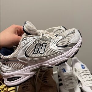 New Balance 530 White and Gray Sneakers